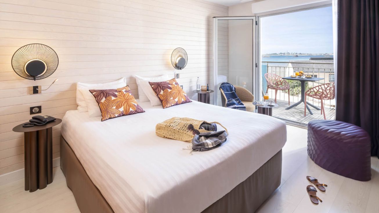 Chambre Confort Hôtel Beau Rivage**** à Roscoff