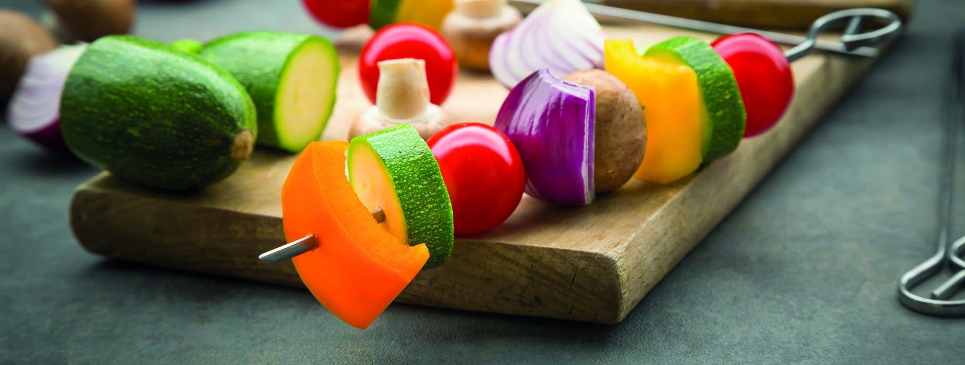 brochettes de légumes
