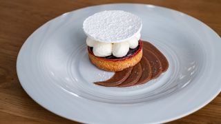 Dessert automnal restaurant le Bois Cendré à Saint-Jean-de-Monts