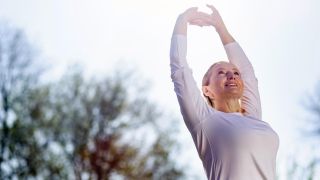 femme après une séance de sport