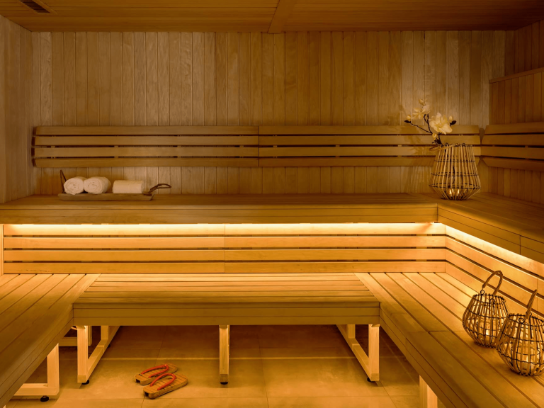 Sauna dans un centre de thalasso