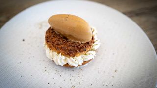 Restaurant Valdys Roscoff dessert (chou)