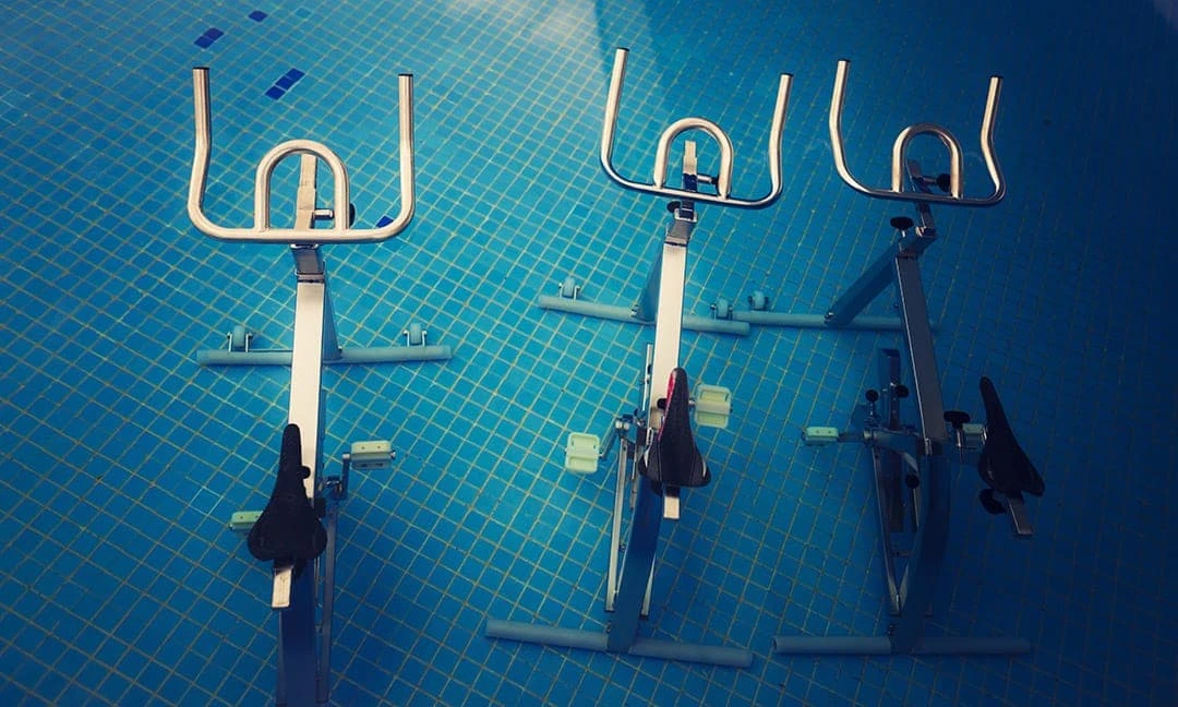 cours d'aquabike dans un centre thalasso