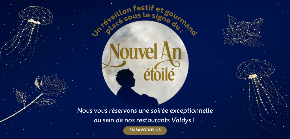 Un réveillon festif et gourmand placé sous le signe du Nouvel an étoilé