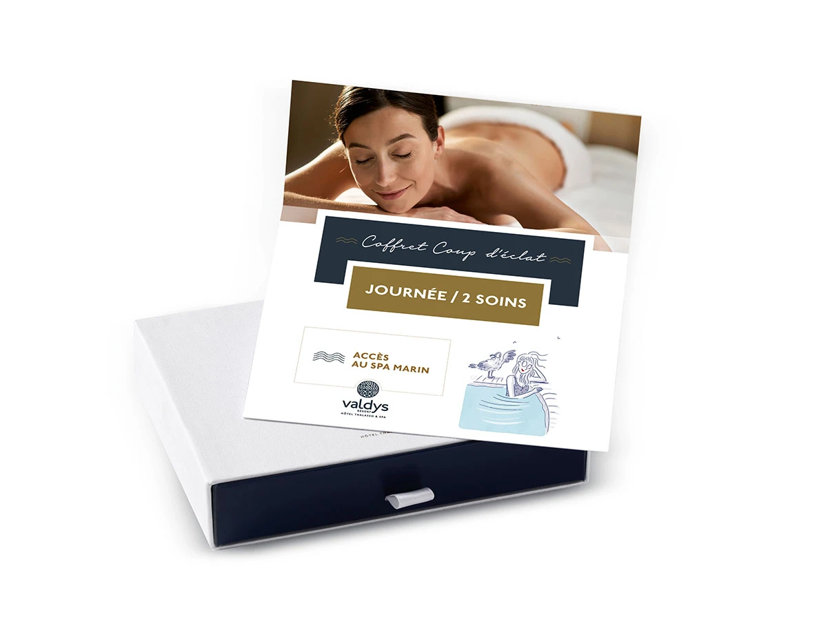 Coffret Coup d'éclat séjour 1 journée / 2 soins avec l'accès au spa marin